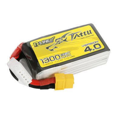 Tattu R-Line 1300mah 14.8V 4S 130C Lipo