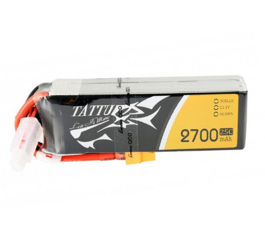 Tattu 2700mah 11.1V XT60 25C Lipo