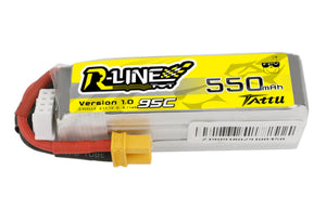 Tattu R-Line 550mAh 11.1V 95C 3S1P Lipo w/XT30 Plug