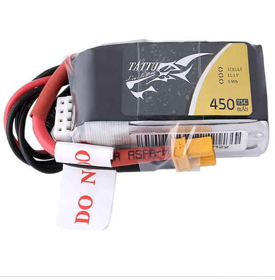 Tattu 450mah 11.1V XT30 75C Lipo